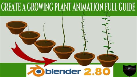 Create a Growing Plant Animation Quickly and Easily With Blender 2.8 Tutorial New 2019 under 15 ...