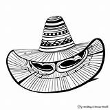 Sombrero Coloring Pages  Free & Printable sketch template