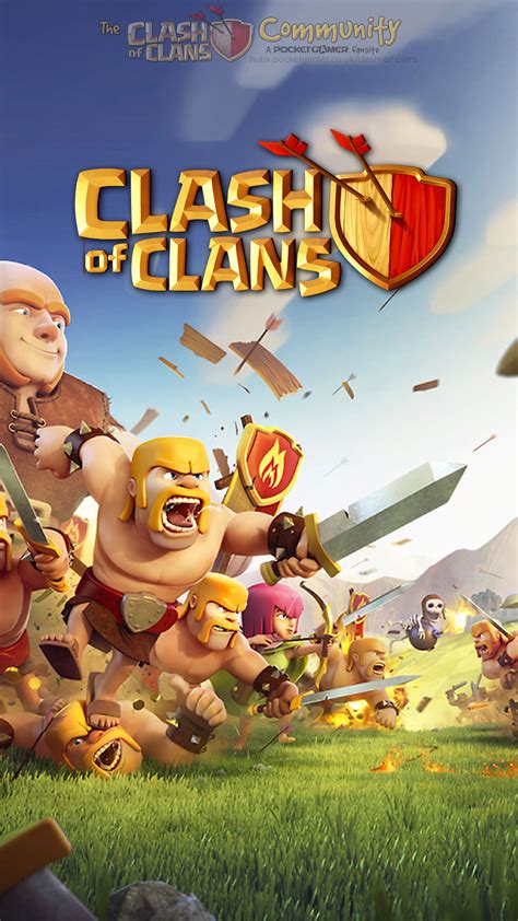 Clash Of Clans Poster Wallpaper for iPhone X, 8, 7, 6 - Free Download ...