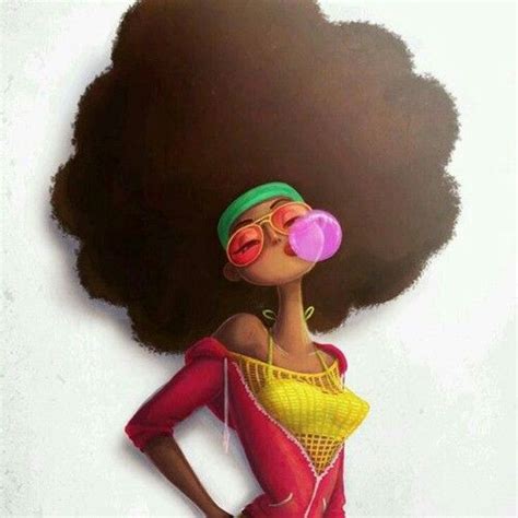 Pin by I love MY blackness Bringsumor on cute cartoons | Black women art, Black art, Hair art