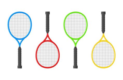 Flat tennis racket 4570057 Vector Art at Vecteezy