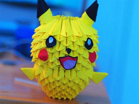 3D Origami - Pikachu by gracy2227 on DeviantArt