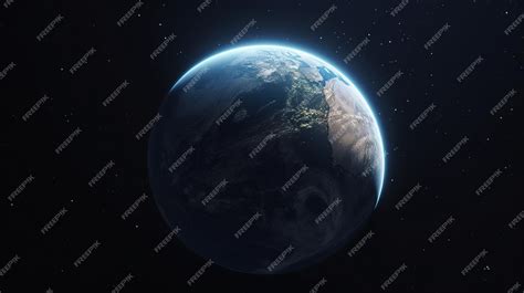 Premium AI Image | Earth with a star background