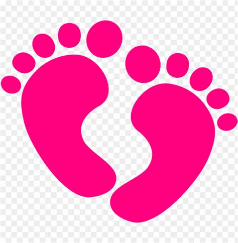 Baby Feet Pictures Clip Art Vector Online - Pink Baby Feet Clipart PNG Transparent With Clear ...