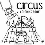 Circus Theme Coloring Pages sketch template