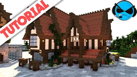 Minecraft: How to Build a Large Medieval Inn/Tavern Tutorial - YouTube