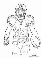 NFL Players  Coloring Pages For Kids Free print Or Download sketch template