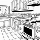 Kitchen Coloring Pages  Free & Printable sketch template