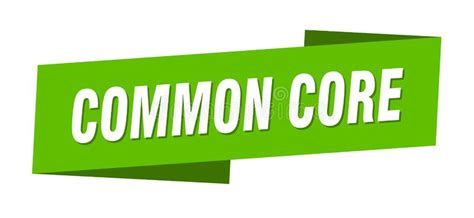 Common Core Banner Template. Common Core Ribbon Label Stock Vector - Illustration of vignette ...