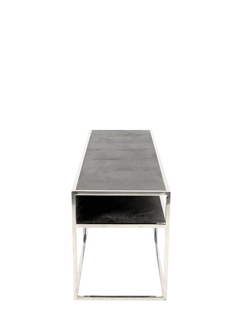 Jorge TV Stand Black / Silver – Home Gallery