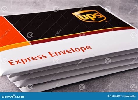 Envelopes of Uinited Parcel Service or UPS Editorial Photography ...