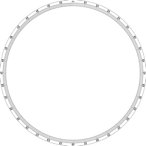 360 Degree Protractor Printable - ClipArt Best