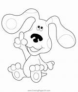 Sitting And Enjoying Blues Clues Coloring Page Printable Pages  sketch template