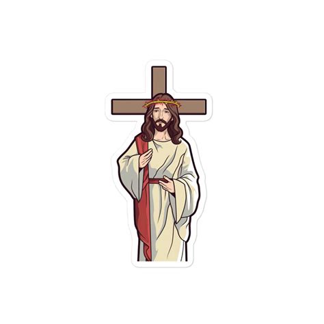 Jesus Christ Sticker for Laptop Customization Cute Jesus Sticker ...