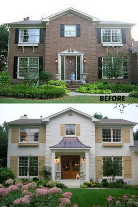 Red Brick Exterior Makeover