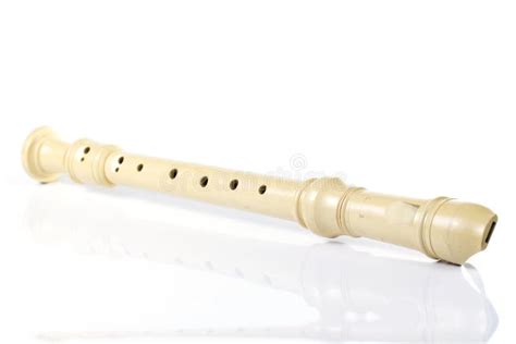 Plastic flute onwhite stock image. Image of instrument - 108272199