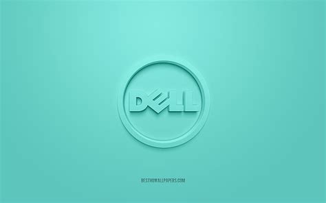 [2024] 🔥Dell Round Logo Turquoise Background Dell 3D Logo 3D Art Dell Brands Logo Dell Logo ...