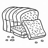 Bread Coloring Page sketch template