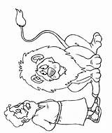 Daniel And The Lions Den Preschool Coloring Page Pages sketch template