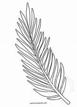 Palm Leaf Coloring Page For Sunday Pages sketch template