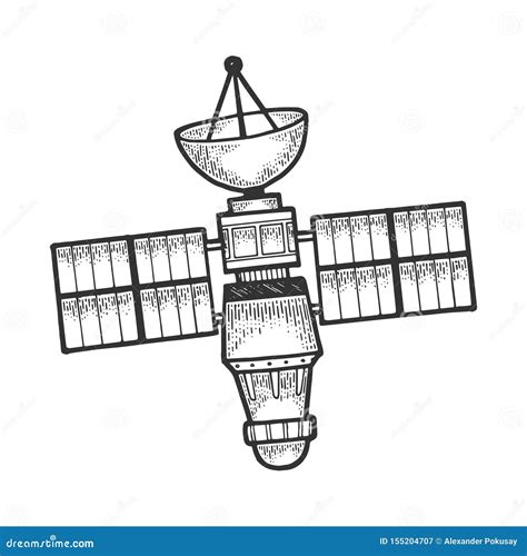 Artificial Satellite Spacial Icon Vector Illustration | CartoonDealer ...