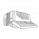 Old Accordion Coloring Page For Kids  Free Printable sketch template