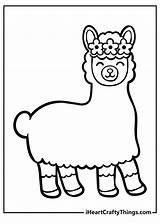 Llama Coloring Pages sketch template