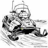 Snowmobile Coloring Pages  Free & Printable sketch template