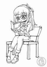 Girl Reading Coloring Pages sketch template
