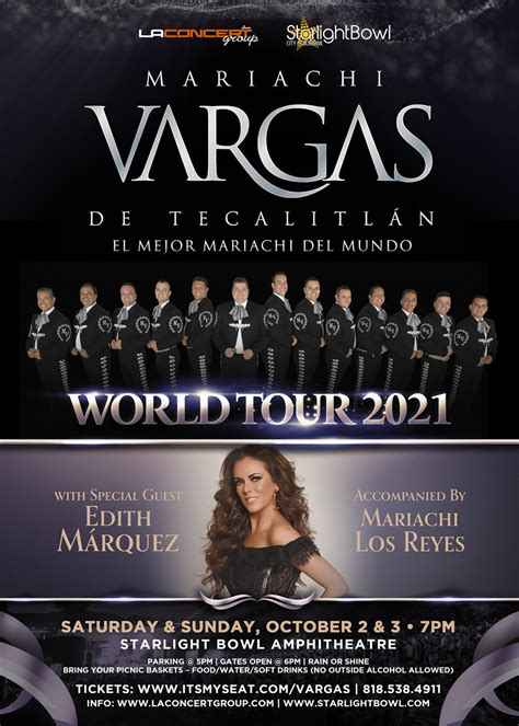 Mariachi Vargas De Tecalitlan & Edith Marquez – Live in Burbank and San Jose! – LA Concert Group