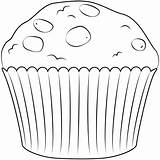 Muffin coloring Page  ColouringPages sketch template
