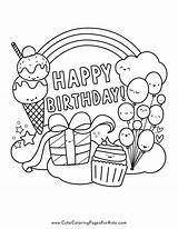 Happy Birthday Color Pages Printable Fun And Creative Ways To Celebrate sketch template