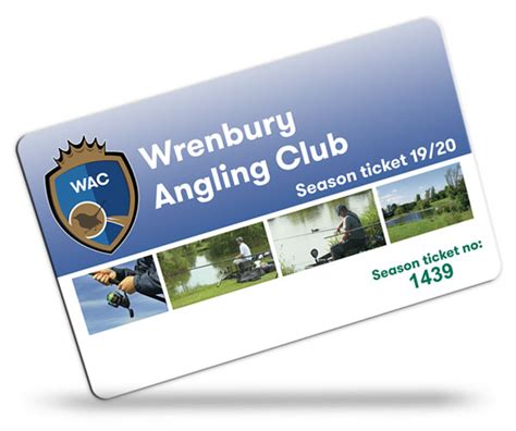 Angling Club Membership Card Printing - CPcards