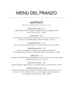 MENU DEL PRANZO - Il Fornaio / menu-del-pranzo-il-fornaio.pdf / PDF4PRO