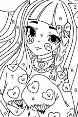 Sad anime girl  Woman coloring Pages For Adults Print And Online sketch template