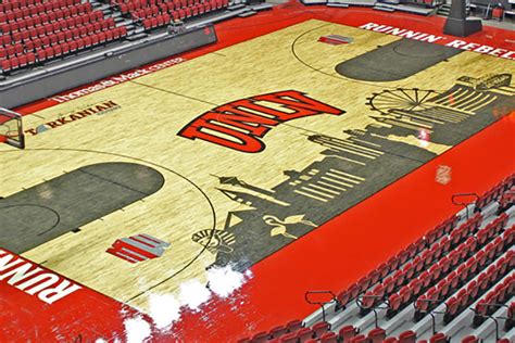 UNLV unveils new Thomas & Mack Center court design | UNLV Basketball ...