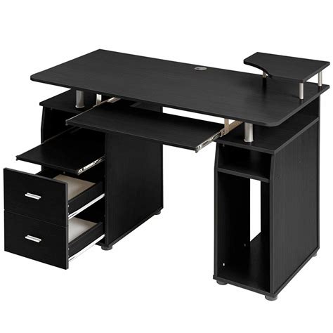 Home Office Computer Desk with Pull-out Keyboard Tray and Drawers - China Silvis Console Table ...