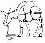 Cartoon Mule Coloring Page  Free Printable Pages For Kids sketch template
