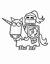 Knight Coloring Pages Free Printable PDF sketch template