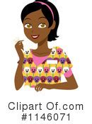 Black Woman Clipart #1146085 - Illustration by Rosie Piter