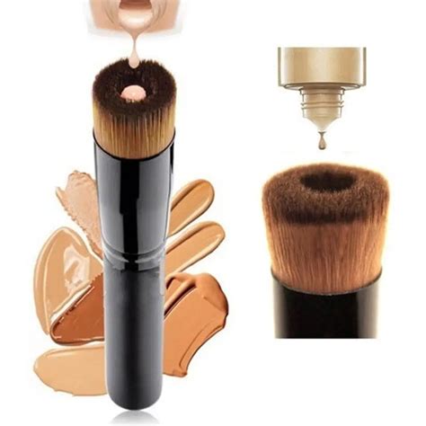 Pincel-Maquiagem-liquid-foundation-brush-Flat-Perfecting-Face-Brush-Premium-Foundation-Makeup ...