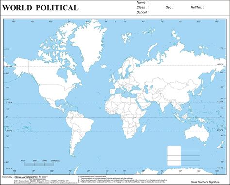 Practice Map The World Political Big Set of 100 – Size is About A4 Size – KefaMart