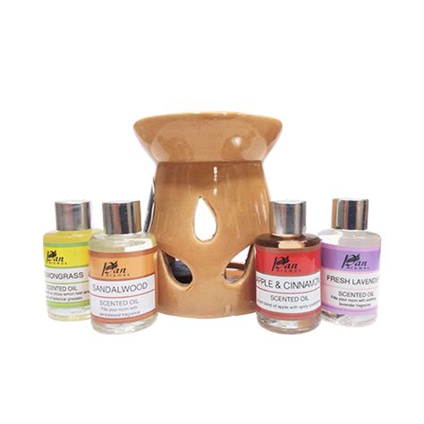 Assorted 10mlx4 Fragrance Oil Burner - Gift Set 2 Brown – Pan Aromas