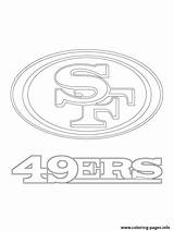 San Francisco 49ers Logo Football Sport Coloring Pages Printable sketch template