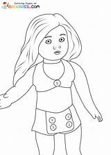 American Girl Doll Coloring Pages sketch template