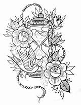 Kawaii Tattoo Designs Sketch Coloring Page sketch template