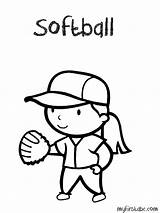 Softball coloring pages To Download And Print For Free sketch template