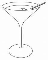 Martini Bold Glass Coloring Page  Wecoloringpagecom sketch template