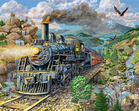 Big Horn Express, 1000 Pieces, Vermont Christmas Company | Puzzle Warehouse