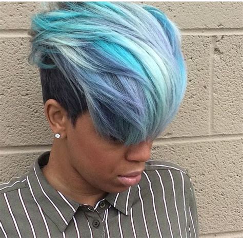 Cotton candy blue | Haircut for thick hair, Hair styles, Hair ...